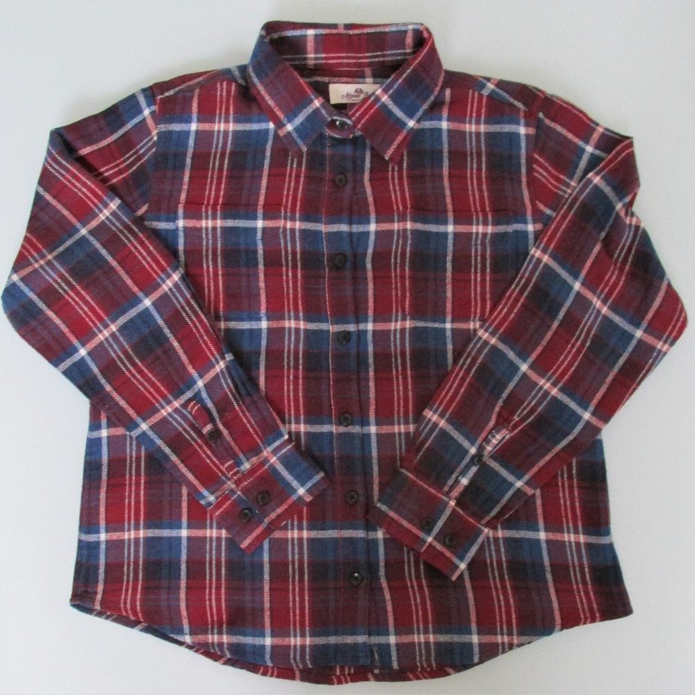 Alpine Lakes Women's Cotton Flannel Shirt Size Petite Medium (PM)